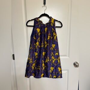 Etcetera Multicolor Dress with Purple and Yellow